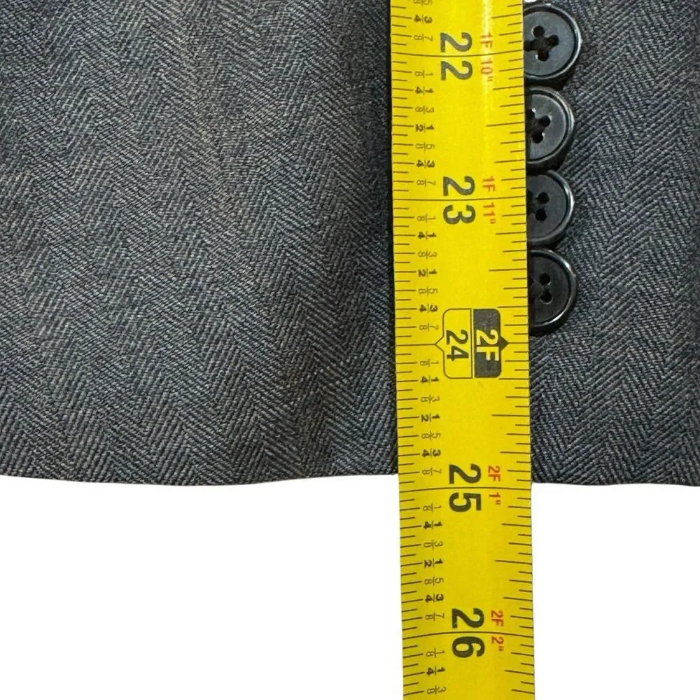 Herringbone Joseph Abboud Nordstrom 44R‎ Wool Windowpane Sport Coat USA